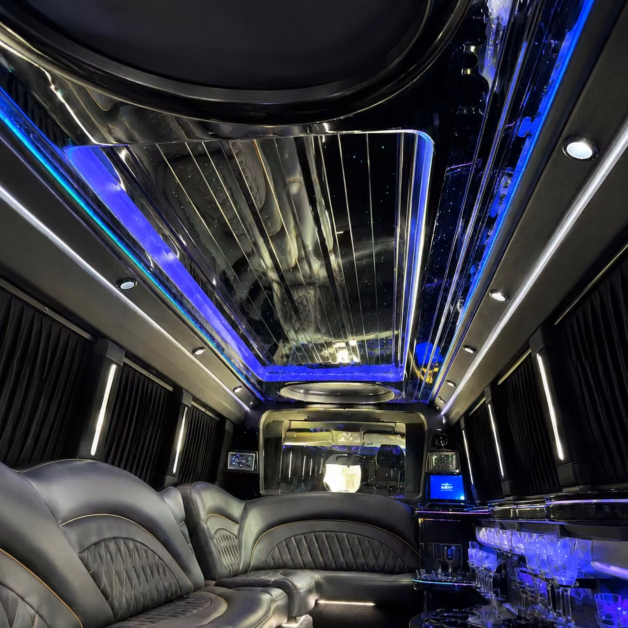 chrysler 300 limo inside